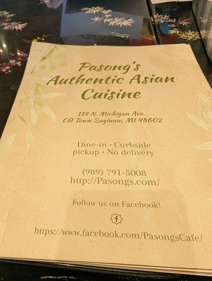 Pasong’s Cafe menu 4